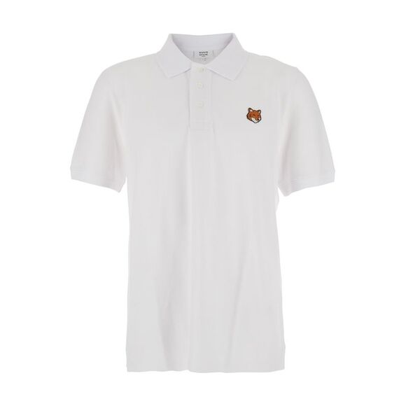 Maison Kitsune Men Fox Head Regular Polo - Picture 1 of 3
